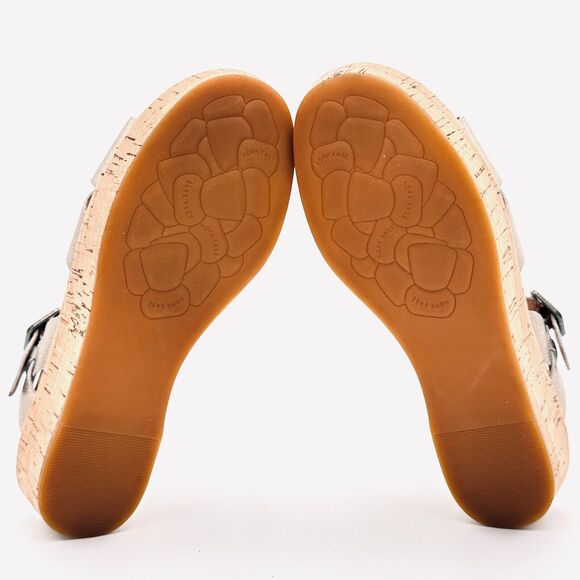 Kork-ease Myrna 2.0 Soft Gold Ankle Strap Womens Size 7M Wedge Sandals - Picture 10 of 12